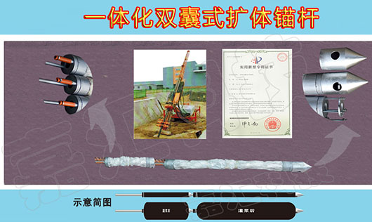 嘉匯新增**一體化雙囊式擴體錨桿